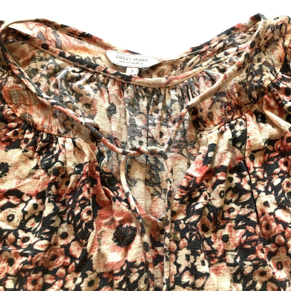 Lucky Brand Floral Boho Blouse - Picture 7 of 8